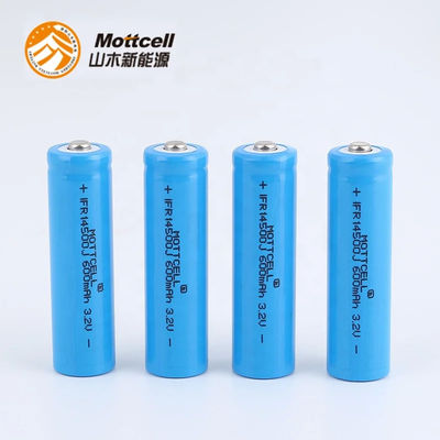 3.2V 600mah রিচার্জযোগ্য সিলিন্ডার লিথিয়াম ব্যাটারি IFR 14500 বৈদ্যুতিক দাঁত ব্রাশের জন্য